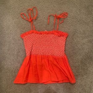 Francesca’s Catherine Smocked Tank Top - Size Small
